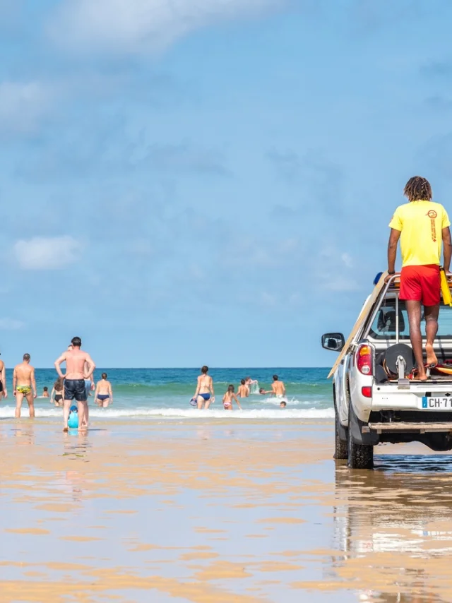 surveillance de la plage de la Garluche