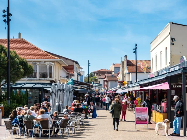 Rues piétonnes de Mimizan Plage