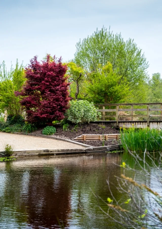 Promenade Fleurie - main entrance - in spring