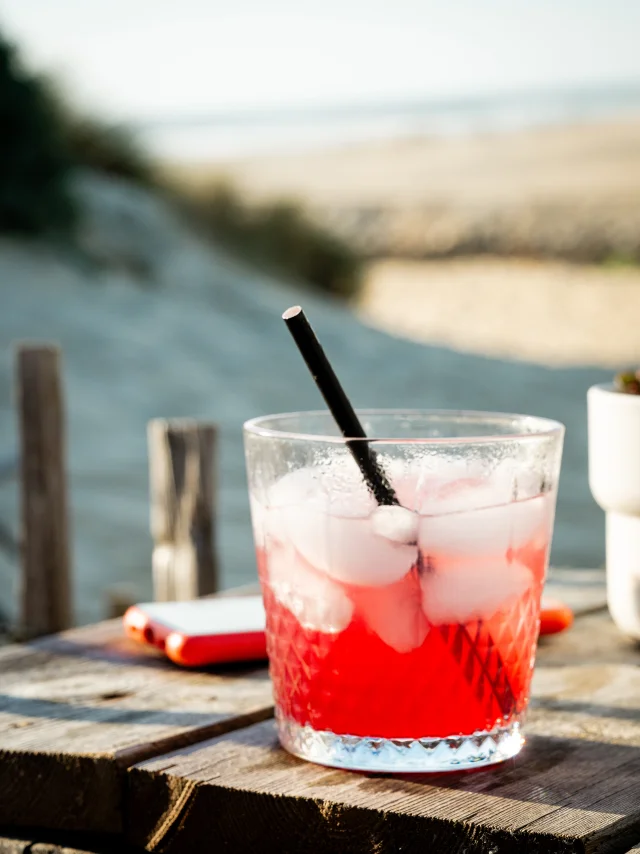 sortir verre sur la plage