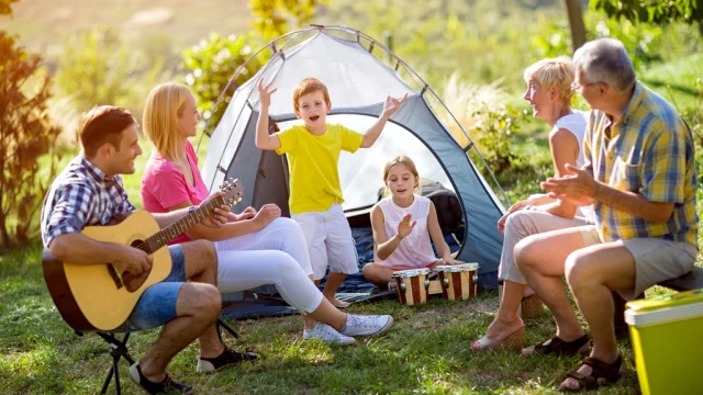 camping en famille