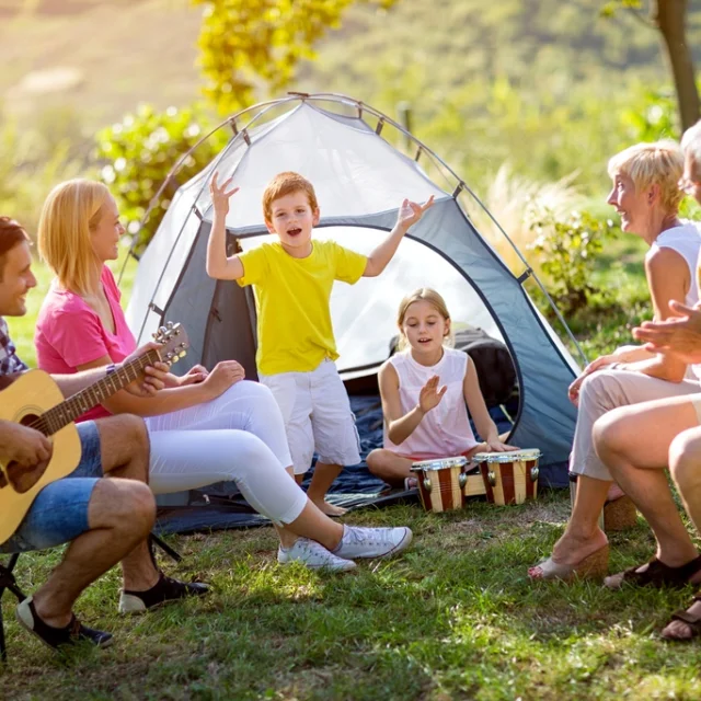 camping en famille