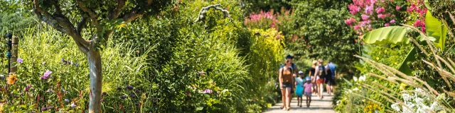 Promenade Fleurie - summer - visitors