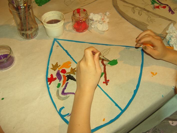 Atelier enfant : création d'un blason