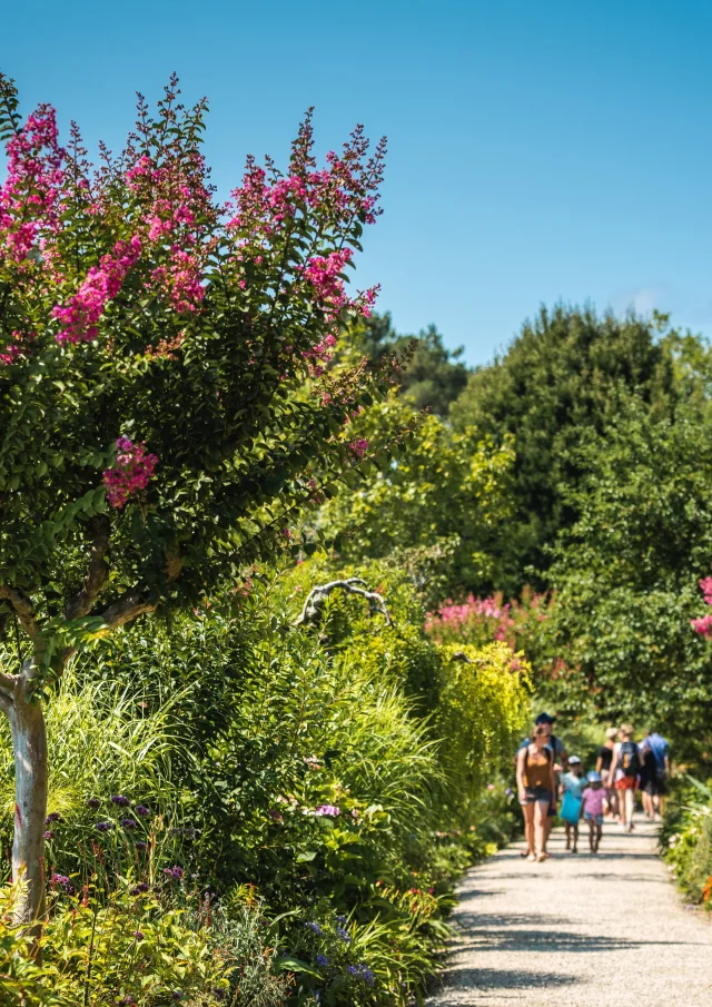 Promenade Fleurie - été - visiteurs