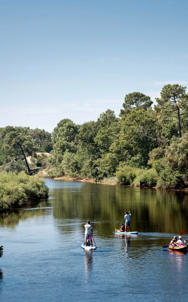 Paddle et canoë sur le Courant de Mimizan